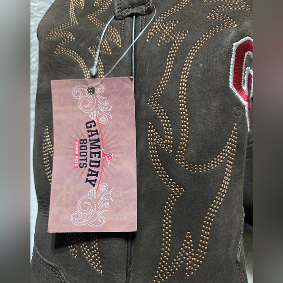 Gameday Boots Oklahoma Sooners Western Square Toed Cowboy Boots NWT main image 7